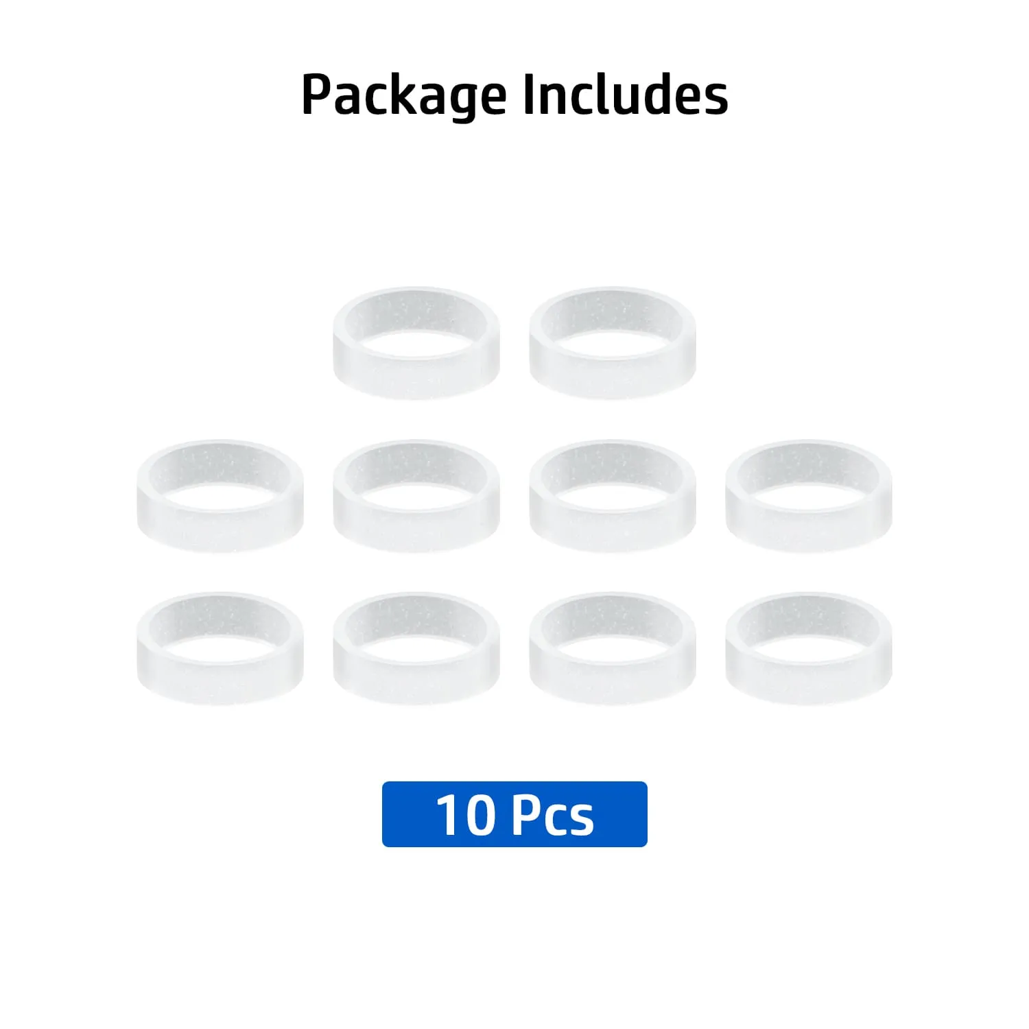 10 Pieces Silicone Joystick Protector for Steam Deck-Transparent