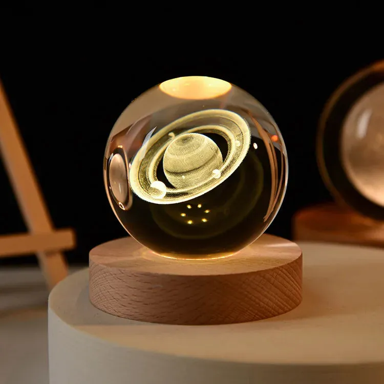 3D Crystal Ball Creative Planet Galaxy Crystal Globe