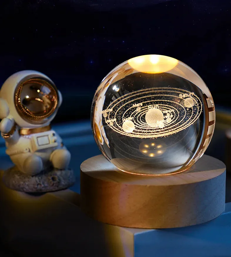 3D Crystal Ball Creative Planet Galaxy Crystal Globe