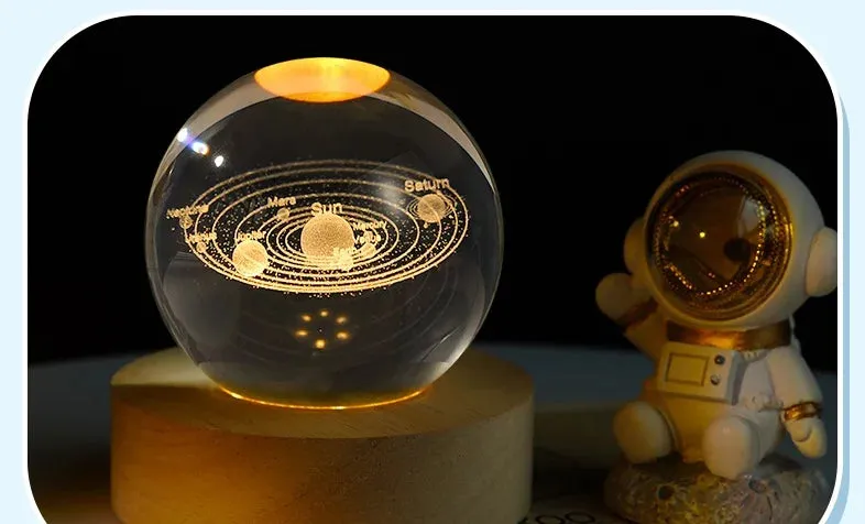 3D Crystal Ball Creative Planet Galaxy Crystal Globe