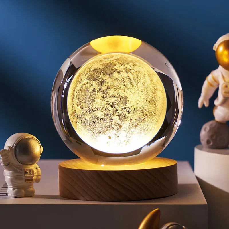 3D Crystal Ball Creative Planet Galaxy Crystal Globe