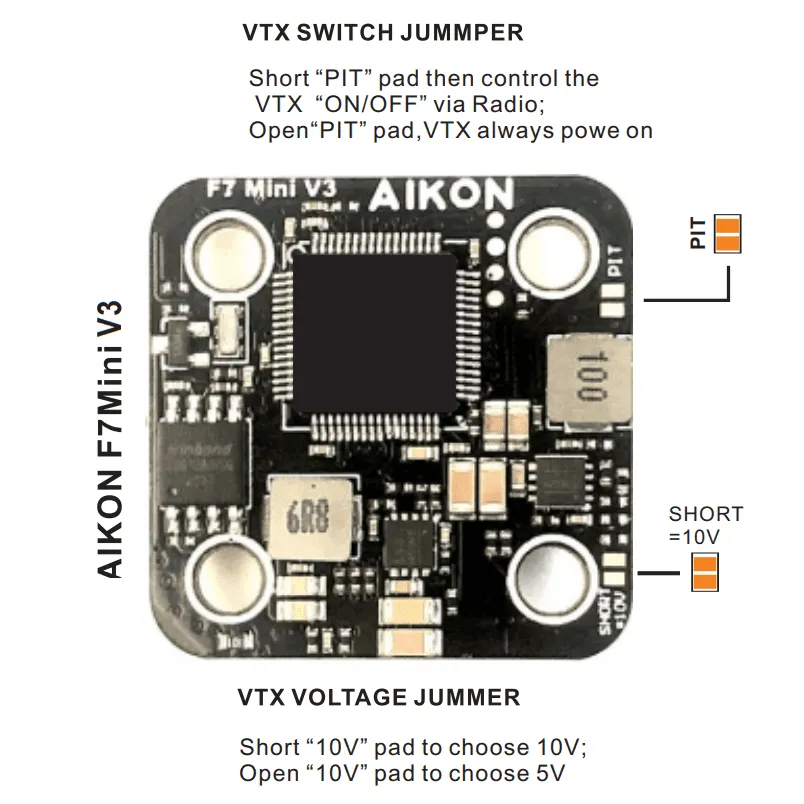 Aikon F7 Mini HD 20x20 V3 Flight Controller
