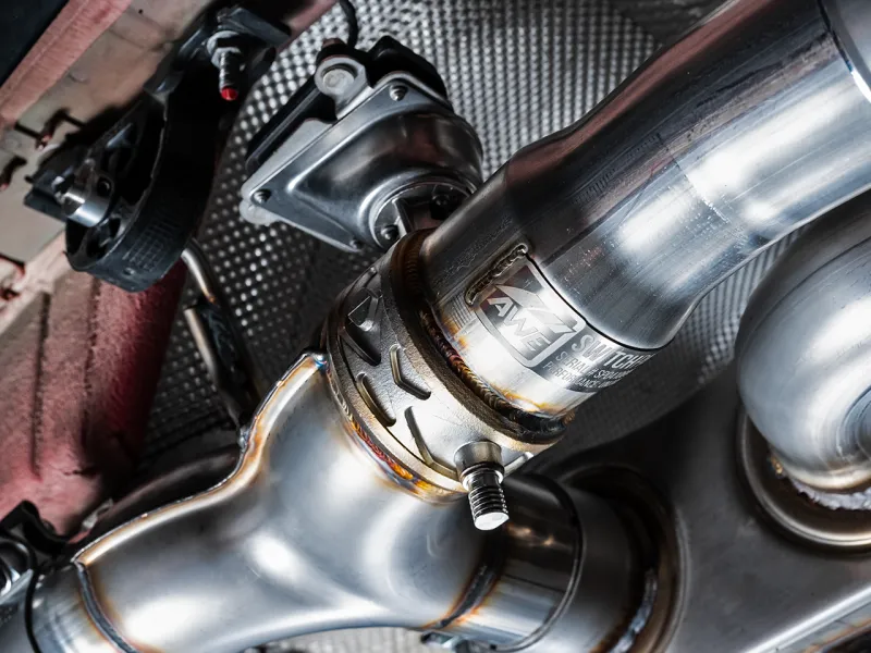AWE Tuning BMW F8X M3/M4  Track Edition Catback Exhaust - Chrome Silver Tips
