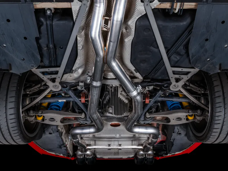 AWE Tuning BMW F8X M3/M4  Track Edition Catback Exhaust - Chrome Silver Tips
