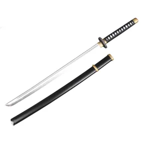 Black and White Handled Toy Japanese Samurai Katana Sword