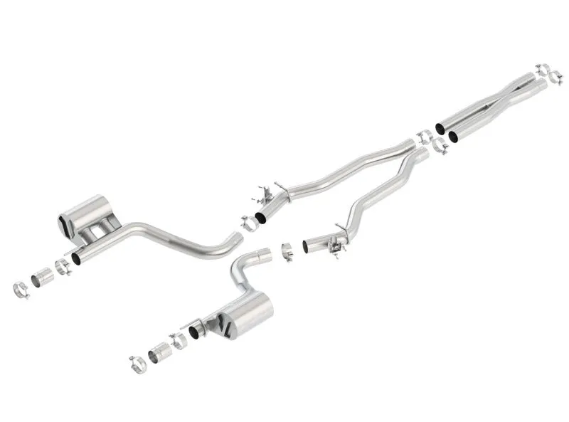 Borla ATAK  Cat-Back Exhaust System (Reuses OEM Tips): Dodge Charger 6.2L Hellcat 2015 - 2023
