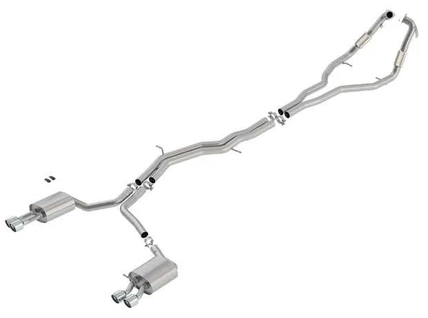Borla Catback Exhaust Audi S4/ S5 3.0L V6 w/ Electronic Exhaust Valves [S-Type] (18-19) Silver/Brushed