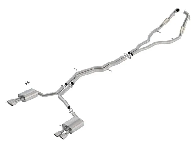 Borla Catback Exhaust Audi S4/ S5 3.0L V6 w/ Electronic Exhaust Valves [S-Type] (18-19) Silver/Brushed