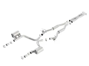 Borla S-Type Cat-Back Exhaust System (Reuses OEM Tips): Dodge Challenger 6.4L 392 2015 - 2023