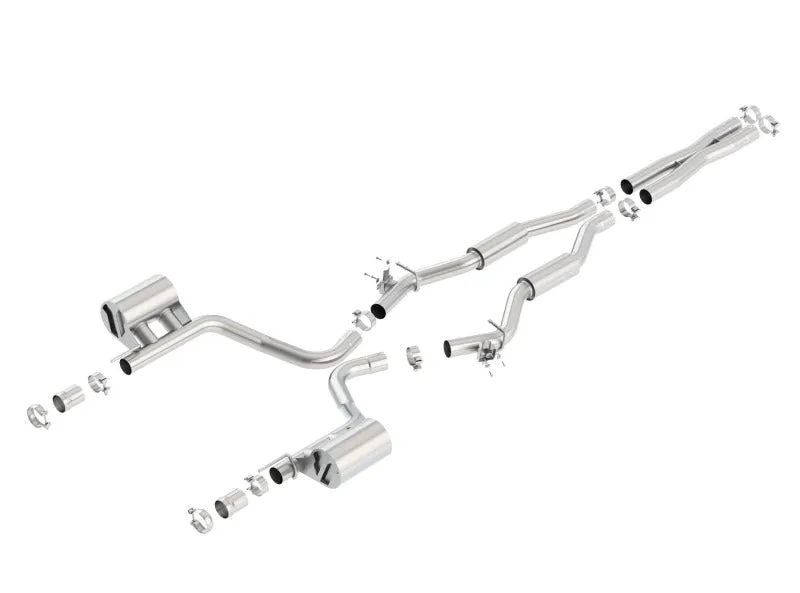 Borla S-Type Cat-Back Exhaust System (Reuses OEM Tips): Dodge Challenger 6.4L 392 2015 - 2023
