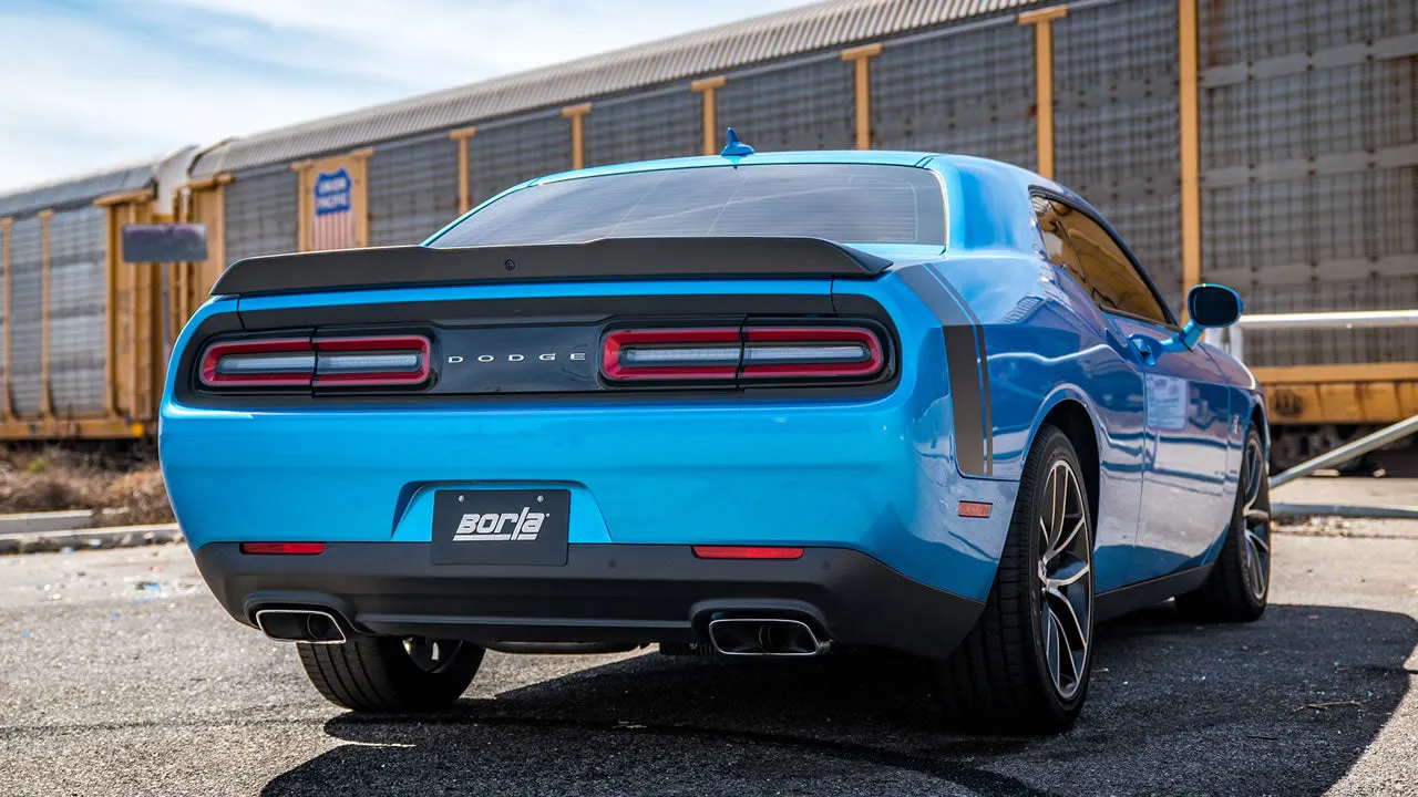 Borla S-Type Cat-Back Exhaust System (Reuses OEM Tips): Dodge Challenger 6.4L 392 2015 - 2023