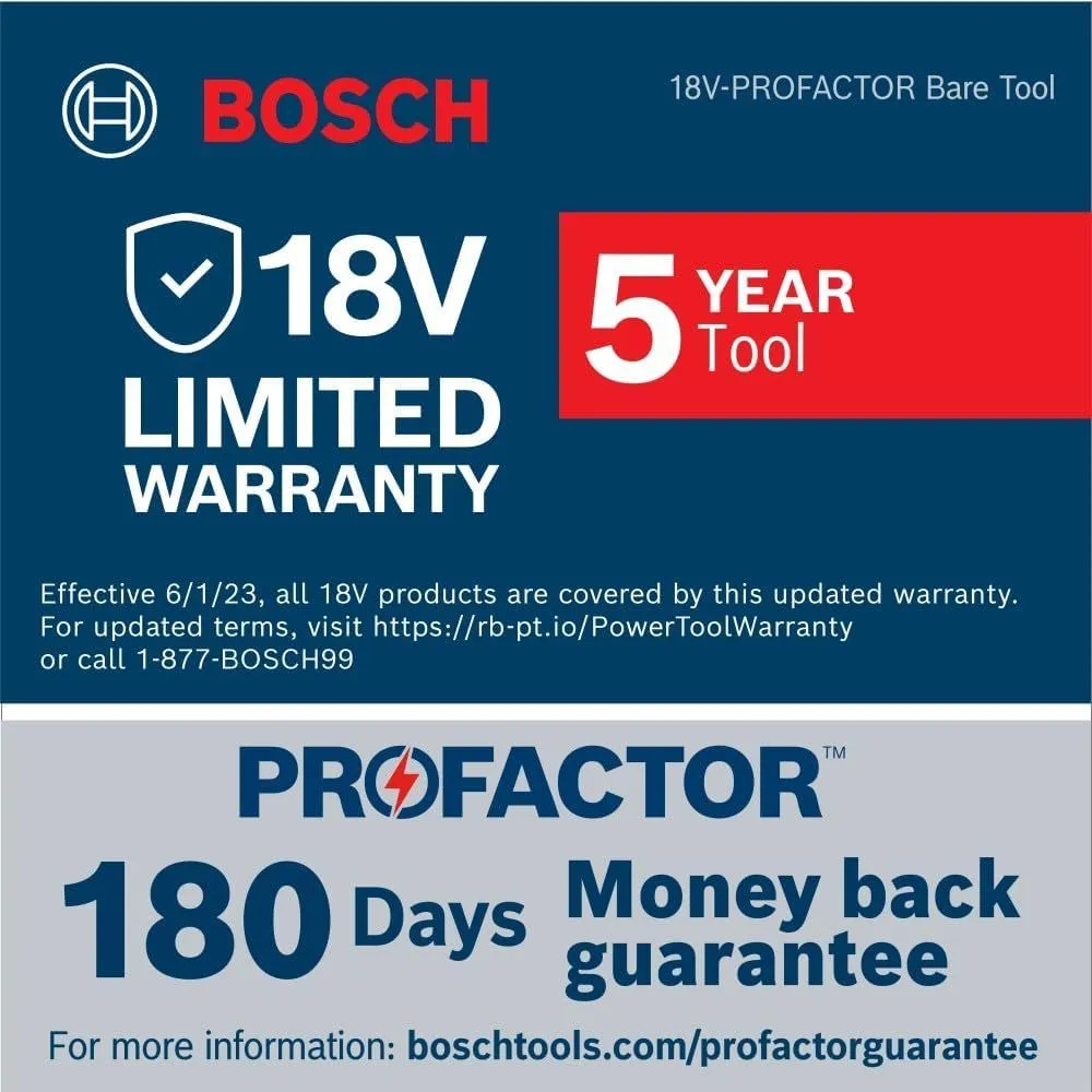 Bosch GDS18V-740CN 18V PROFACTOR Brushless Connected-Ready 1/2" Impact Wrench w/ Friction Ring (Bare Tool)