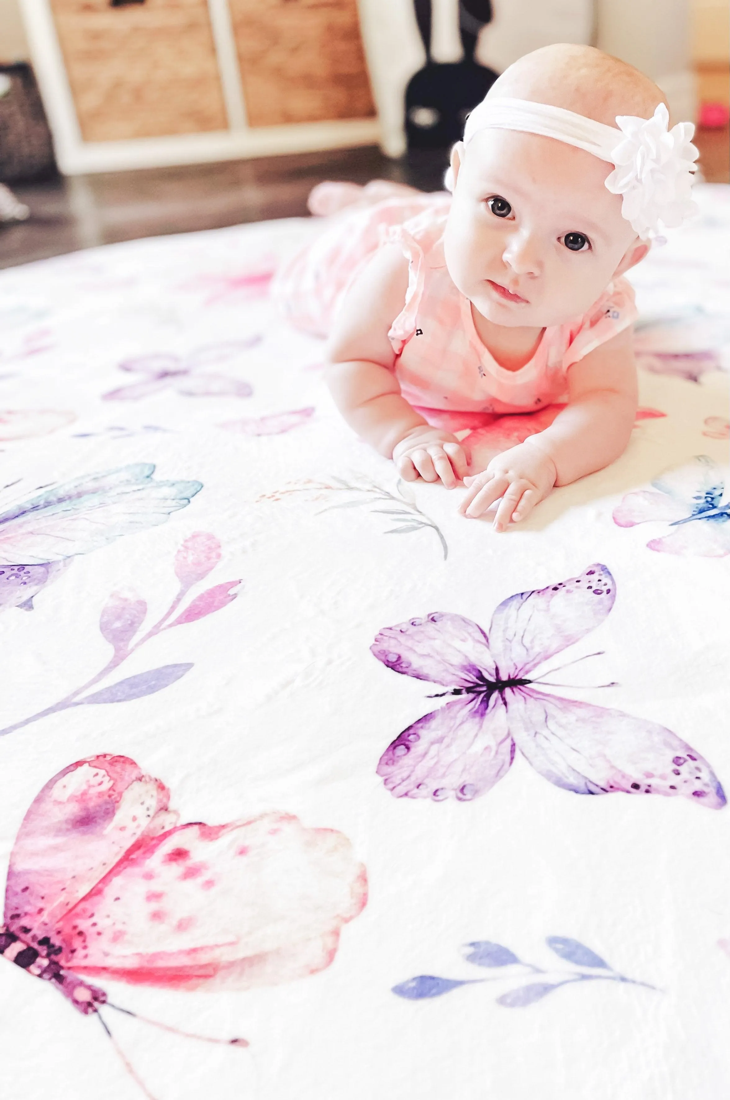 Butterfly Circular Playmat/ Rug