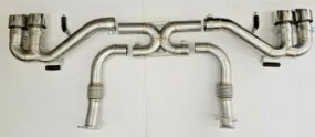 C8 Corvette SS X pipe Exhaust 3"/ 4.5" SS tips, Stingray / Coupe (2020 )