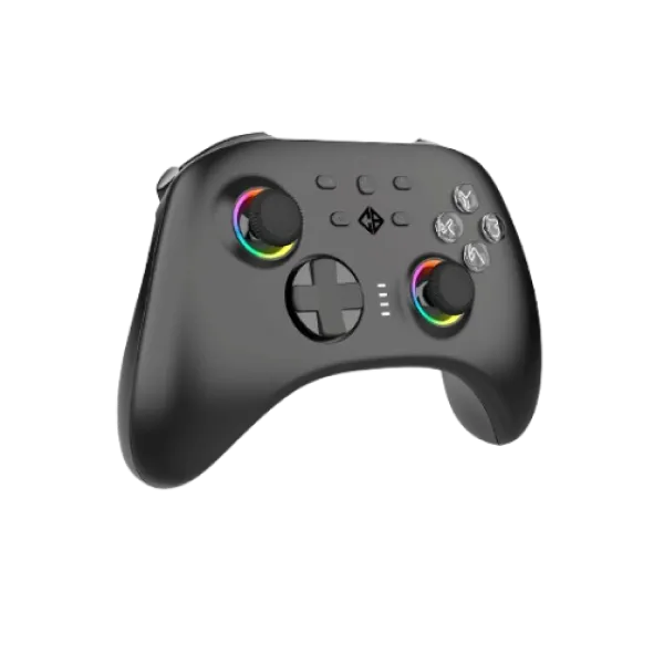 Cosmic Byte Stellaris Tri-Mode Wireless-Bluetooth-Wired Controller for PC, iOS, Android, Hall effect Trigger and Joystick - Black