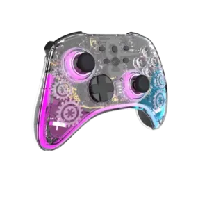 Cosmic Byte Stellaris Tri-Mode Wireless-Bluetooth-Wired Controller for PC, iOS, Android, Hall effect Trigger and Joystick - Transparent