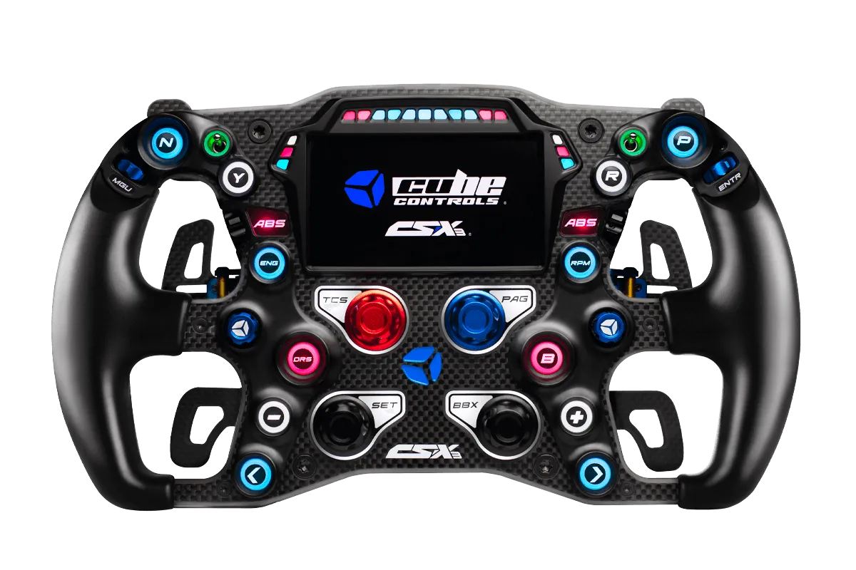 Cube CSX-3 Formula Sim Racing Steering Wheel - 6 Paddles / Black
