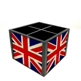 Desk Organizer For Stationery -  UK Union Jack Bristis Flag