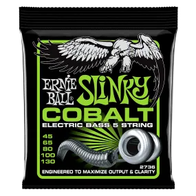 Ernie Ball 45-130 Slinky Cobalt Electric 5-String Bass Strings