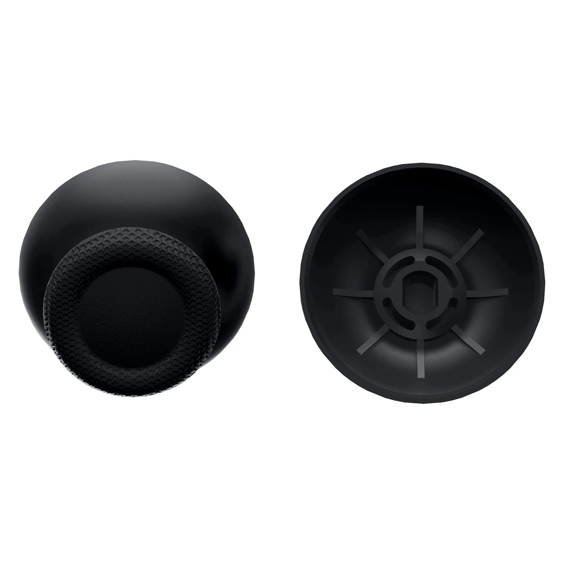 eXtremeRate Black Replacement Thumbsticks for PS5 Controller, Custom Analog Stick Joystick Compatible with PS5, for PS4 All Model Controller - JPF607