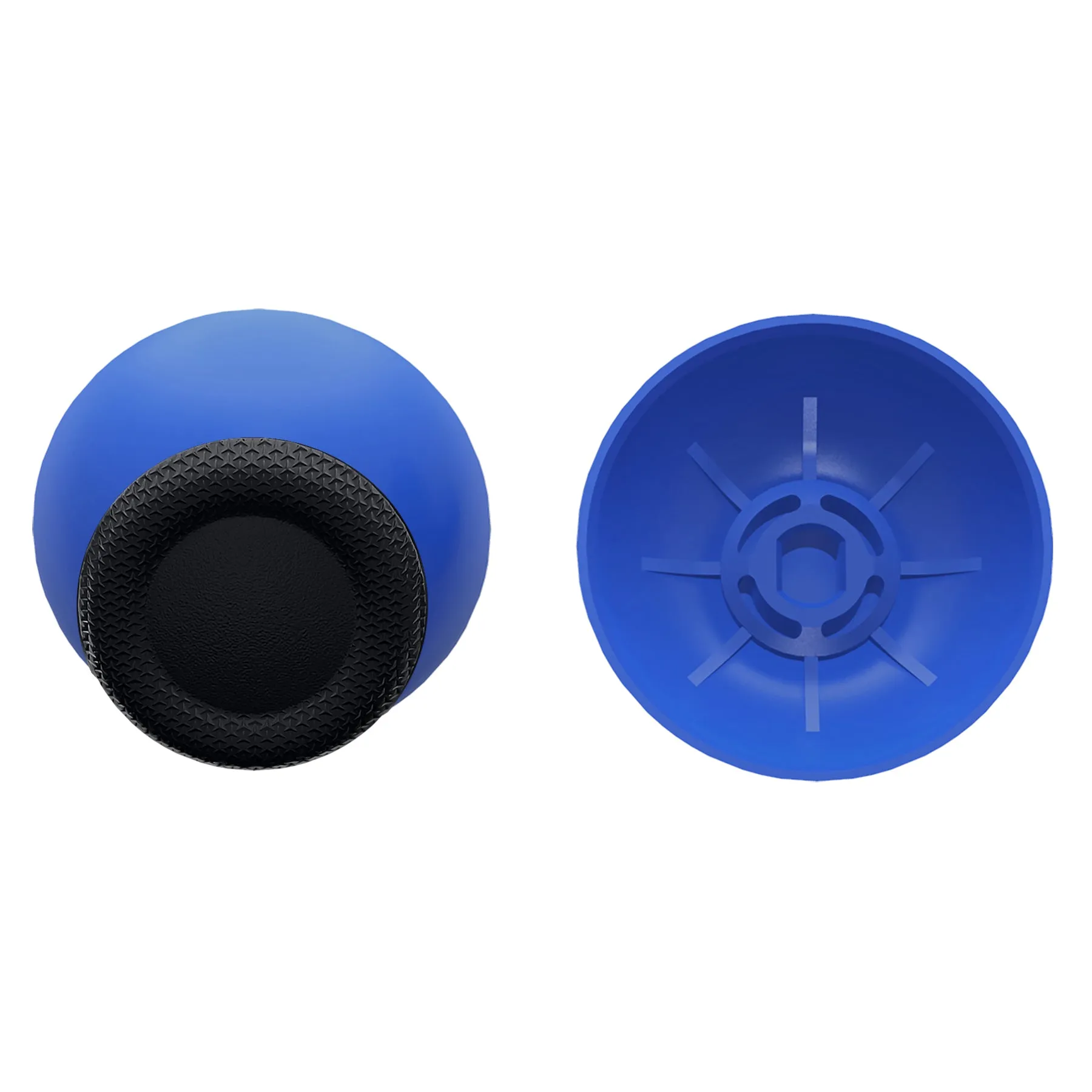 eXtremeRate Blue & Black Dual-Color Replacement Thumbsticks for PS5 Controller, Custom Analog Stick Joystick Compatible with PS5, for PS4 All Model Controller - JPF635