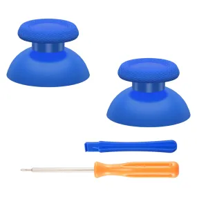 eXtremeRate Blue Replacement Thumbsticks for PS5 Controller, Custom Analog Stick Joystick Compatible with PS5, for PS4 All Model Controller - JPF603