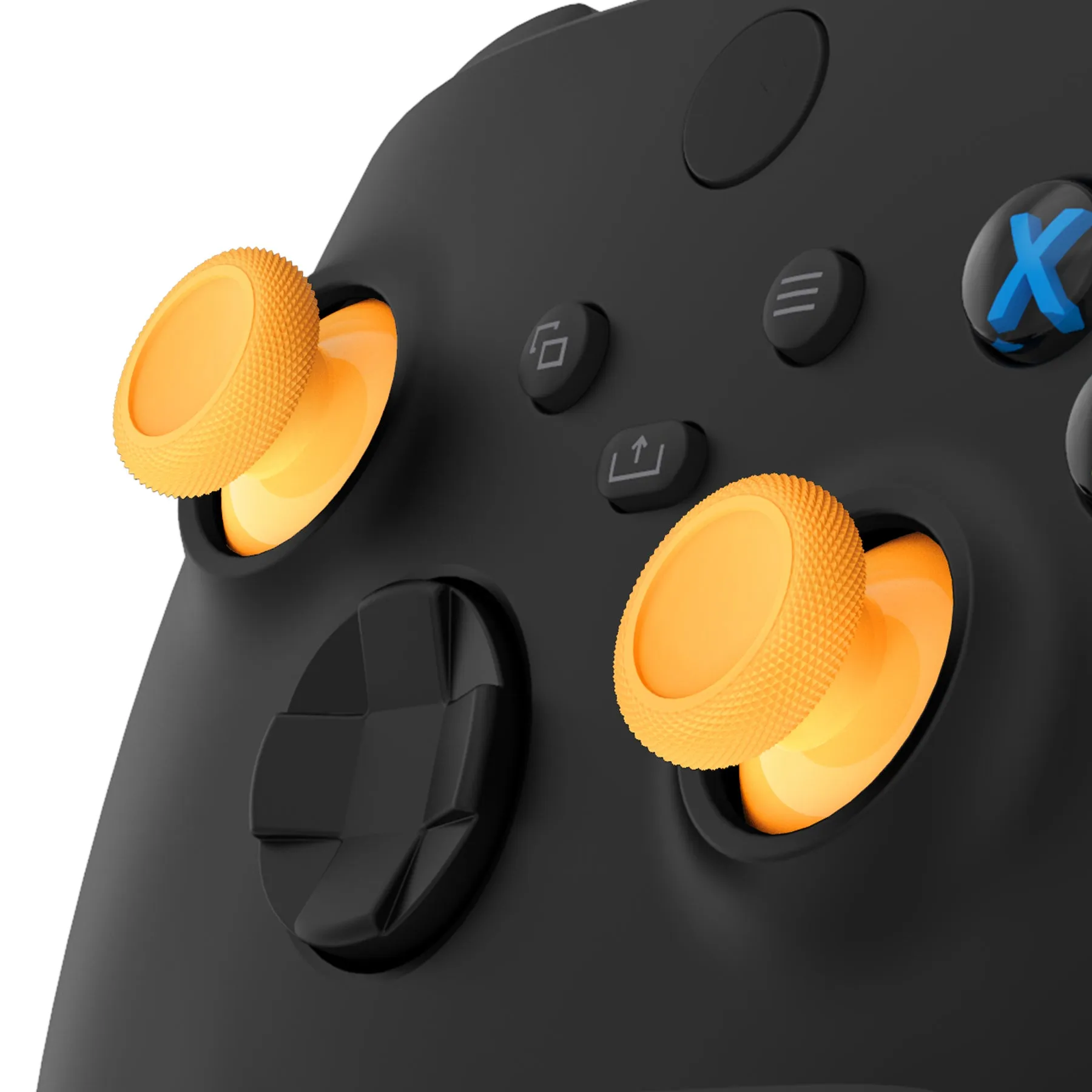 eXtremeRate Caution Yellow Replacement Thumbsticks for Xbox Series X/S Controller, for Xbox One Standard Controller Analog Stick, Custom Joystick for Xbox One X/S, for Xbox One Elite Controller - JX3410