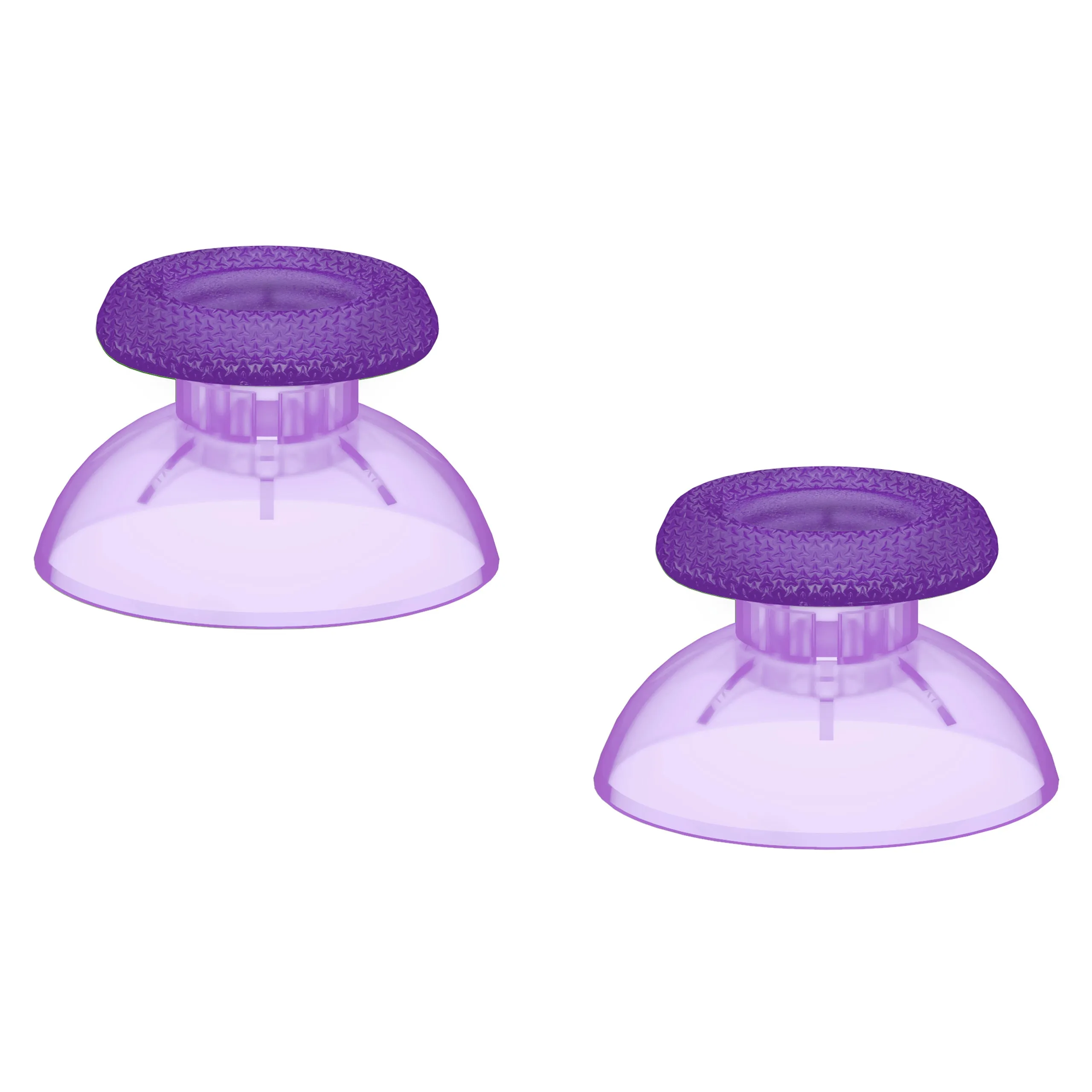 eXtremeRate Clear Atomic Purple Replacement Thumbsticks for PS5 Controller, Custom Analog Stick Joystick Compatible with PS5, for PS4 All Model Controller - JPF625