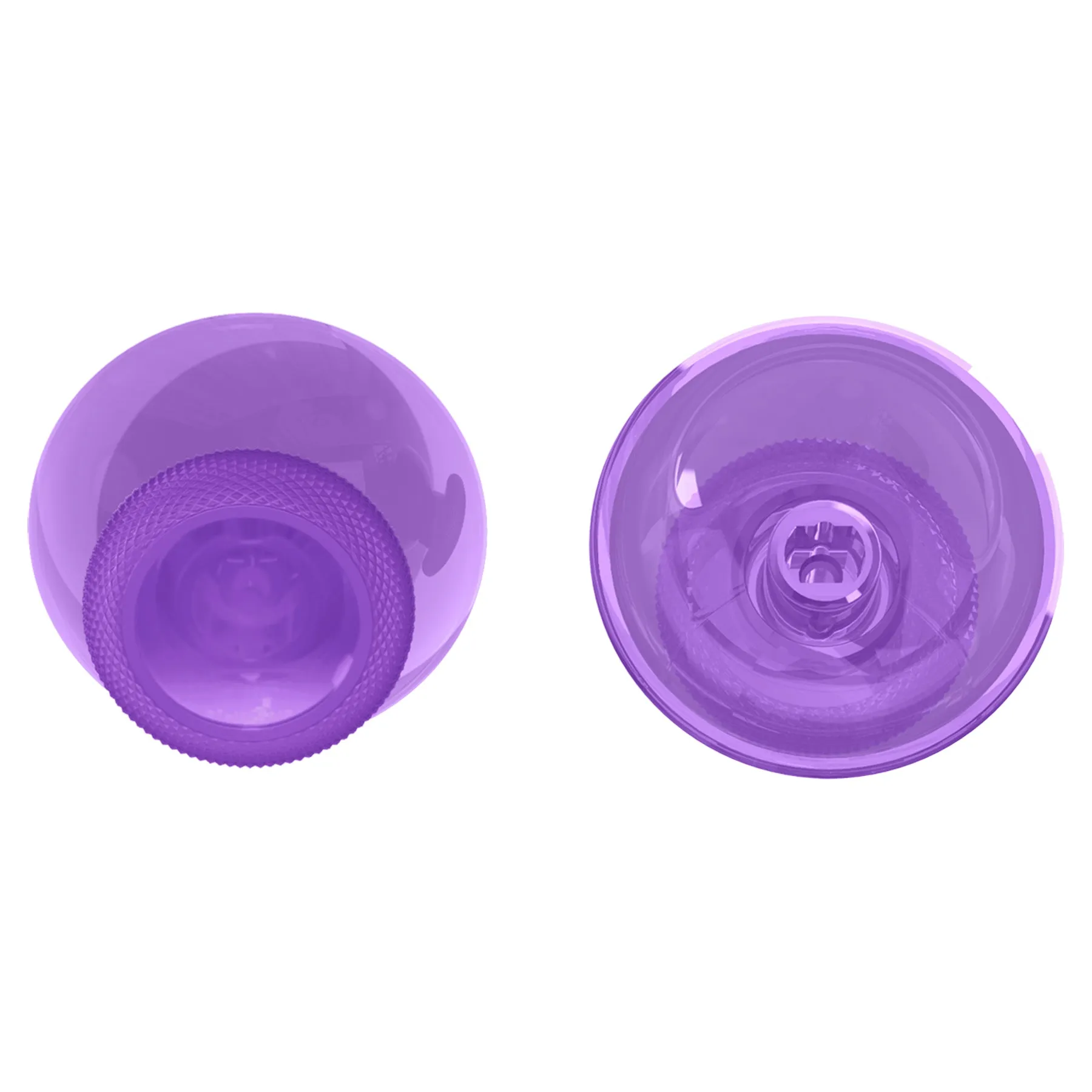 eXtremeRate Clear Atomic Purple Replacement Thumbsticks for Xbox Series X/S Controller, for Xbox One Standard Controller Analog Stick, Custom Joystick for Xbox One X/S, for Xbox One Elite Controller - JX3426