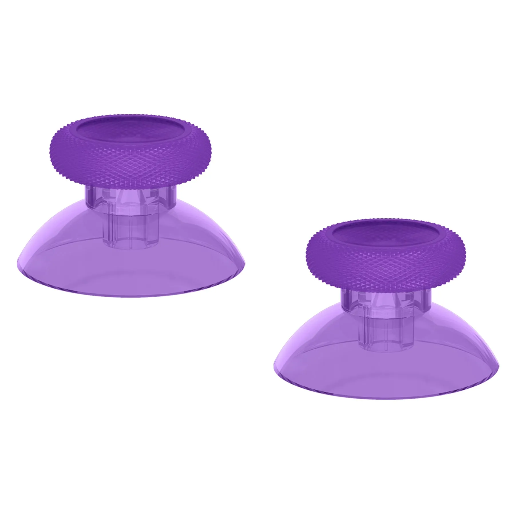 eXtremeRate Clear Atomic Purple Replacement Thumbsticks for Xbox Series X/S Controller, for Xbox One Standard Controller Analog Stick, Custom Joystick for Xbox One X/S, for Xbox One Elite Controller - JX3426