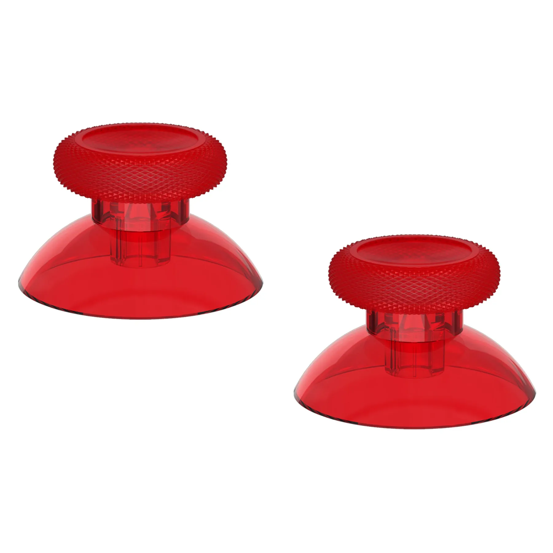 eXtremeRate Clear Red Replacement Thumbsticks for Xbox Series X/S Controller, for Xbox One Standard Controller Analog Stick, Custom Joystick for Xbox One X/S, for Xbox One Elite Controller - JX3423