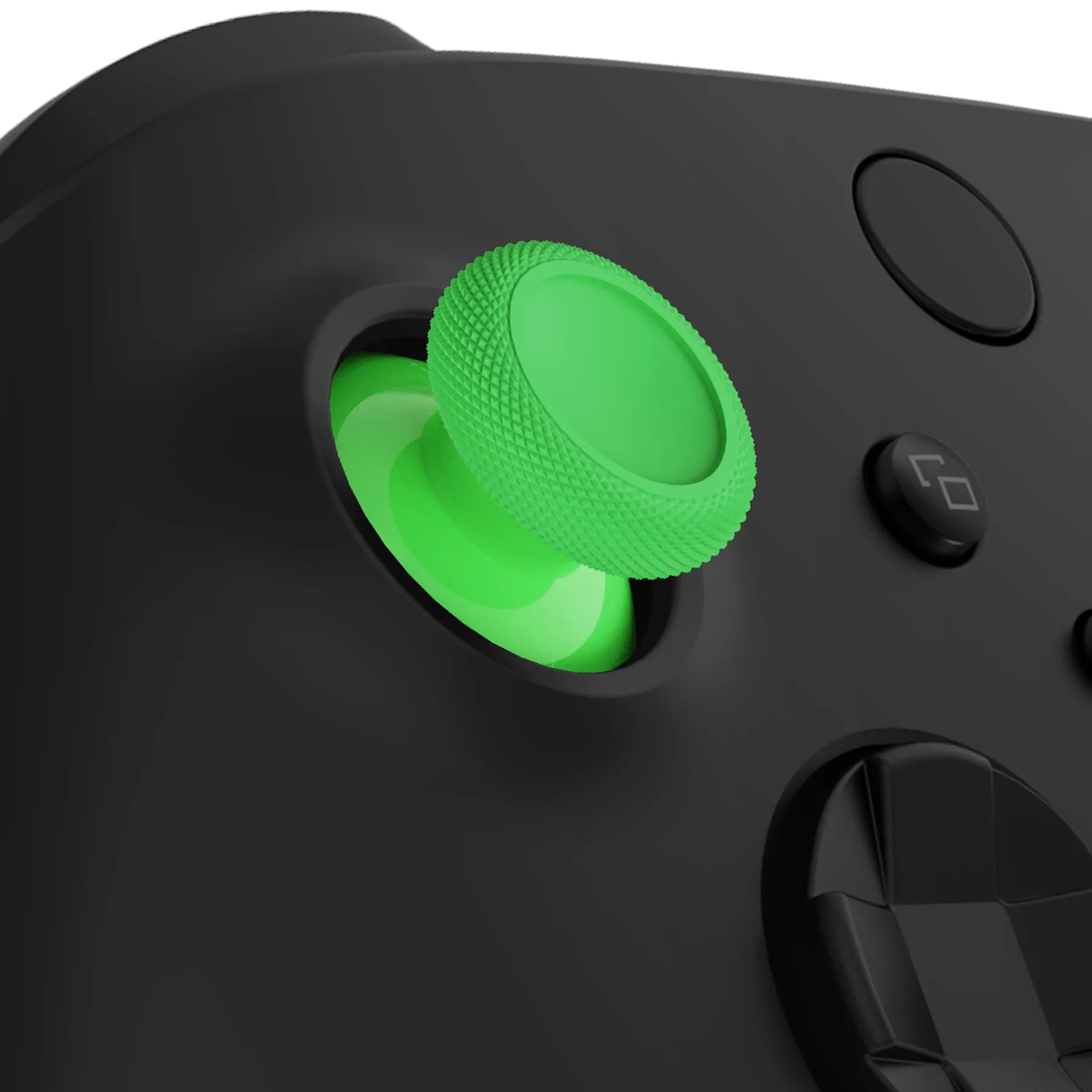 eXtremeRate Green Replacement Thumbsticks for Xbox Series X/S Controller, for Xbox One Standard Controller Analog Stick, Custom Joystick for Xbox One X/S, for Xbox One Elite Controller - JX3403