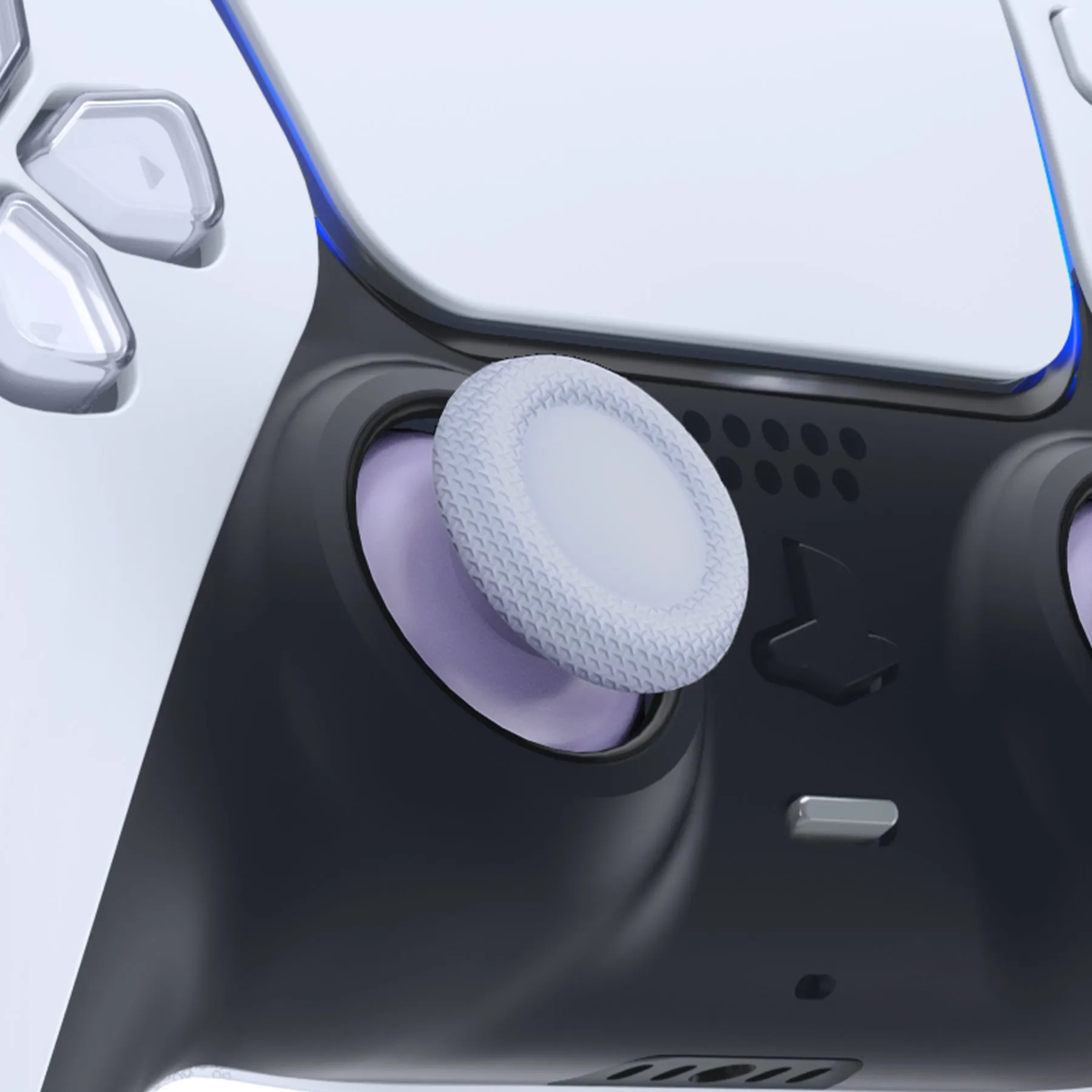 eXtremeRate Light Violet Replacement Thumbsticks for PS5 Controller, Custom Analog Stick Joystick Compatible with PS5, for PS4 All Model Controller - JPF611