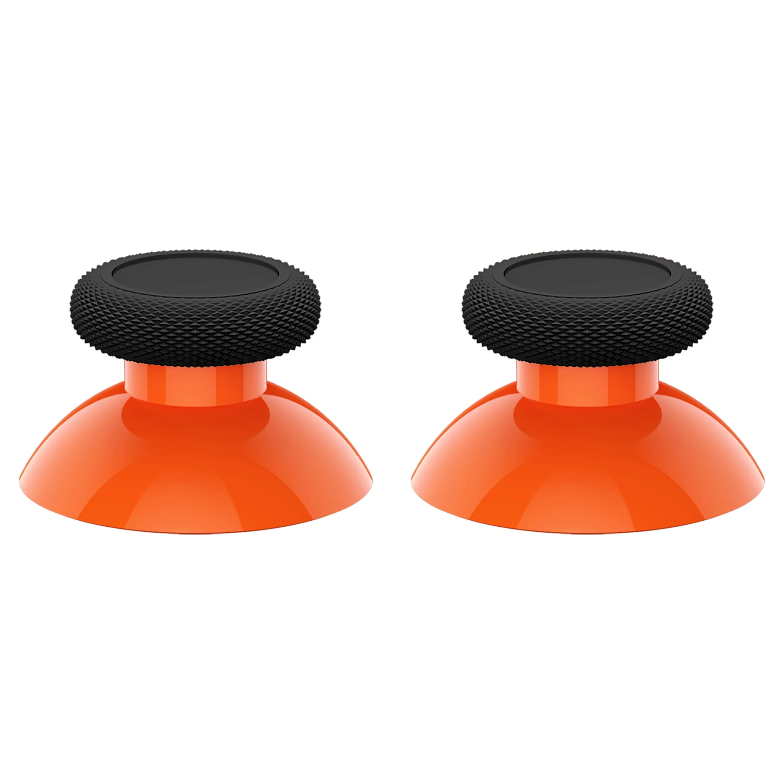 eXtremeRate Orange & Black Replacement Thumbsticks for Xbox Series X/S Controller, for Xbox One Standard Controller Analog Stick, Custom Joystick for Xbox One X/S, for Xbox One Elite Controller - JX3432