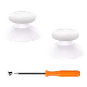 eXtremeRate White Replacement Thumbsticks for Xbox Series X/S Controller, for Xbox One Standard Controller Analog Stick, Custom Joystick for Xbox One X/S, for Xbox One Elite Controller - JX3428