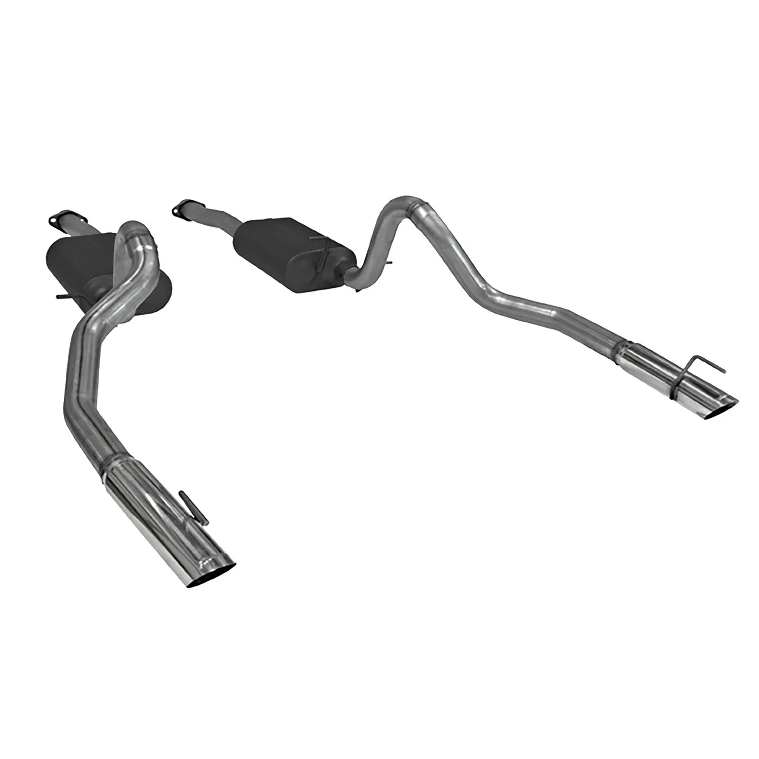 Flowmaster American Thunder Cat-Back Exhaust System - 2-1/2 in Tailpipe - 3 in Tips - Ford Mustang 1999-2004