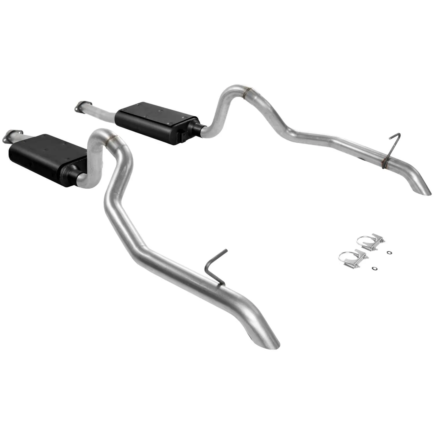 Flowmaster Force II Cat-Back Dual Exhaust System - 1987-93 Ford Mustang, GT 5.0L
