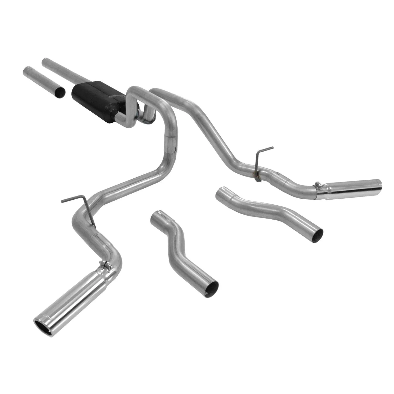 Flowmaster Force II Dual Cat-Back Exhaust System - 2007-13 Chevy Silverado/GMC Sierra 1500 5.3L Flex Fuel V8