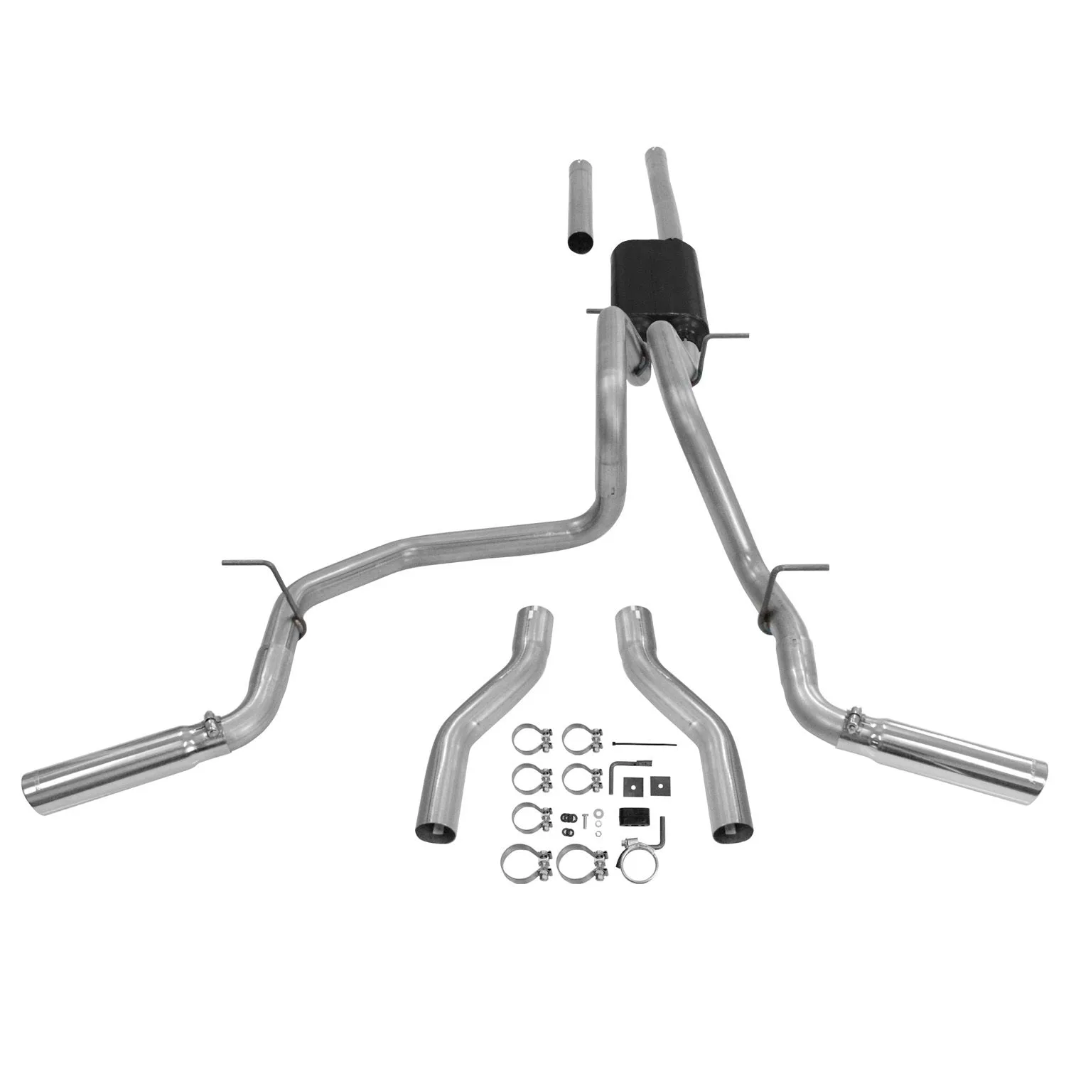 Flowmaster Force II Dual Cat-Back Exhaust System - 2007-13 Chevy Silverado/GMC Sierra 1500 5.3L Flex Fuel V8