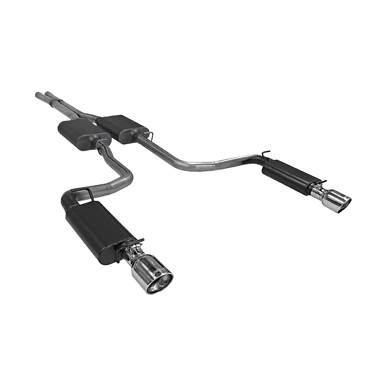 Flowmaster Force II Dual Exhaust System - 2005-10 Dodge Charger RT/Magnum RT/Chrysler 300C 5.7L