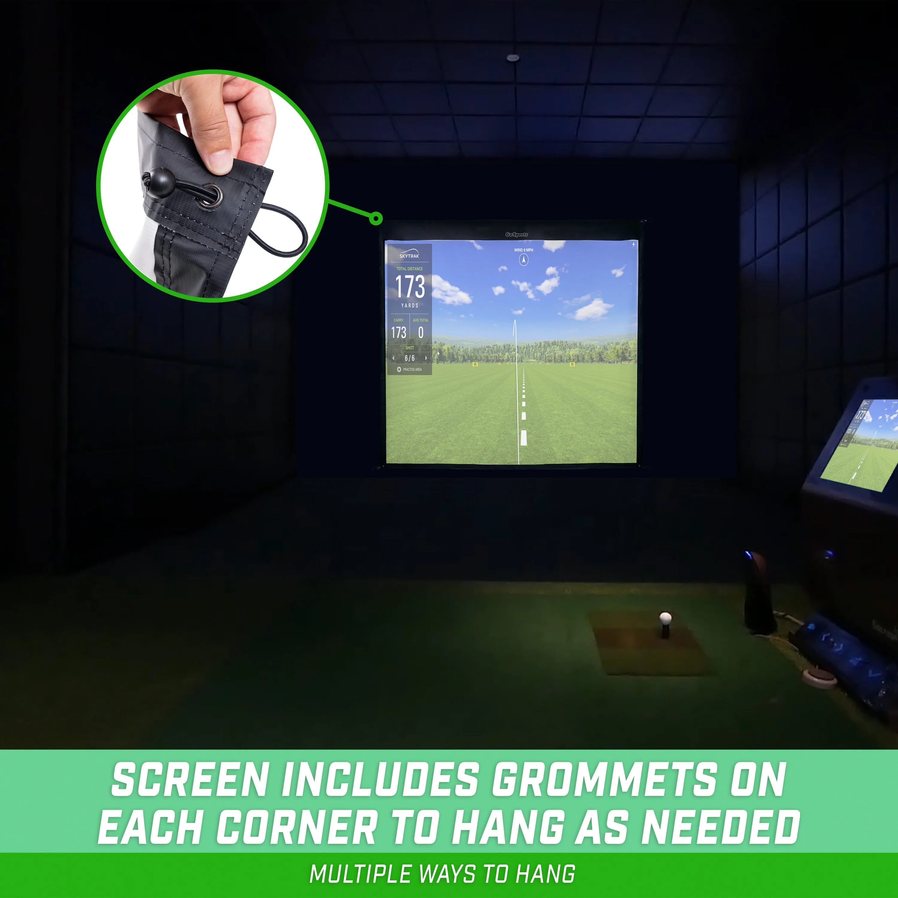GoSports 7 ft Golf Simulator Impact Screen (Simulator sold separately)