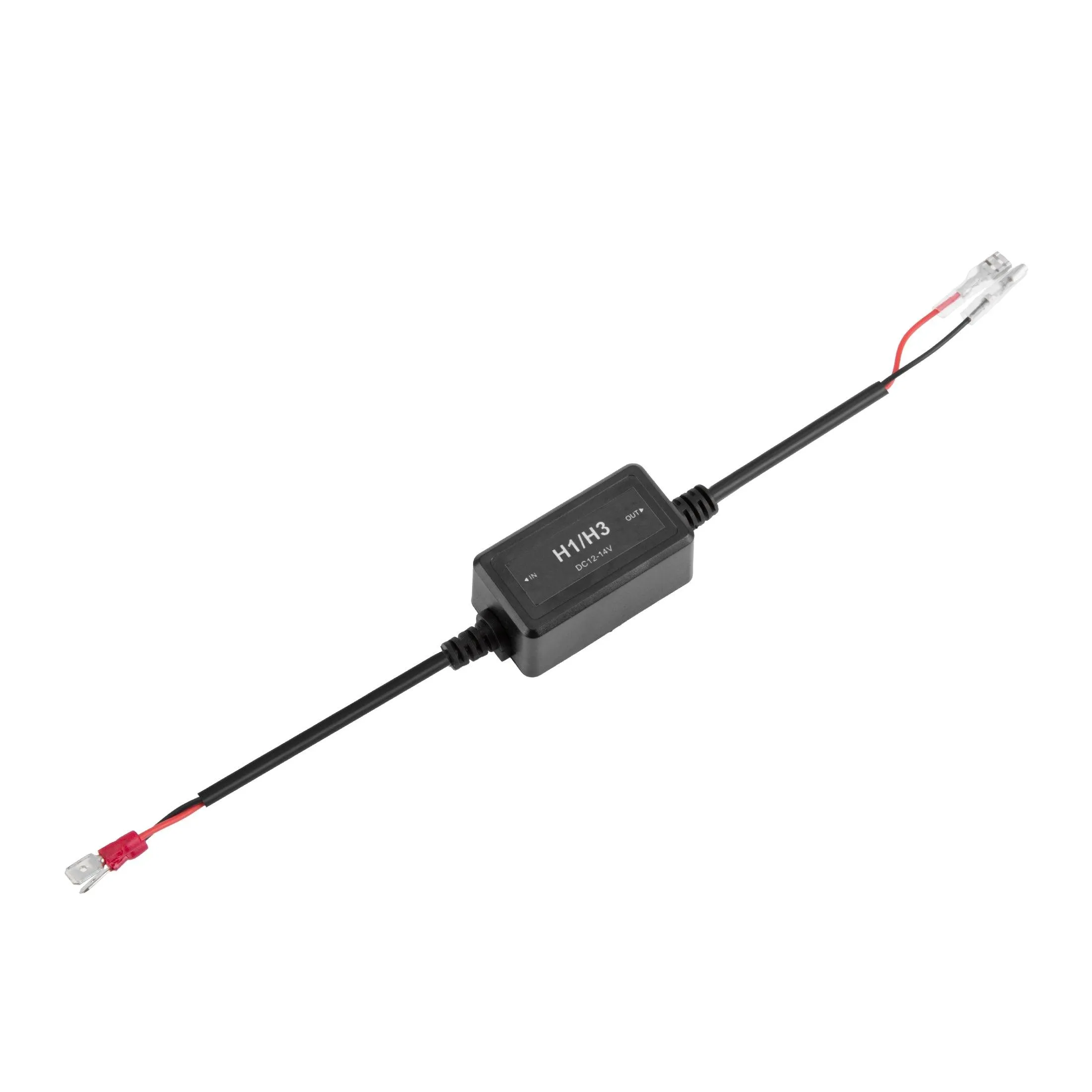 H1/H3 C10-Model Enhanced LED Headlight Bulbs Canbus Decoder Anti-flicker Hyper Flash No Warning Harness Resistor Conversion Kit 2pcs/set