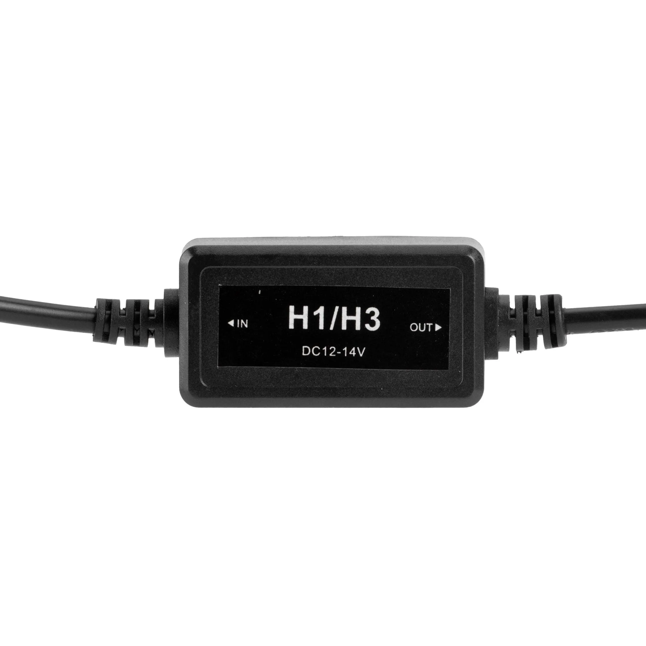H1/H3 C10-Model Enhanced LED Headlight Bulbs Canbus Decoder Anti-flicker Hyper Flash No Warning Harness Resistor Conversion Kit 2pcs/set