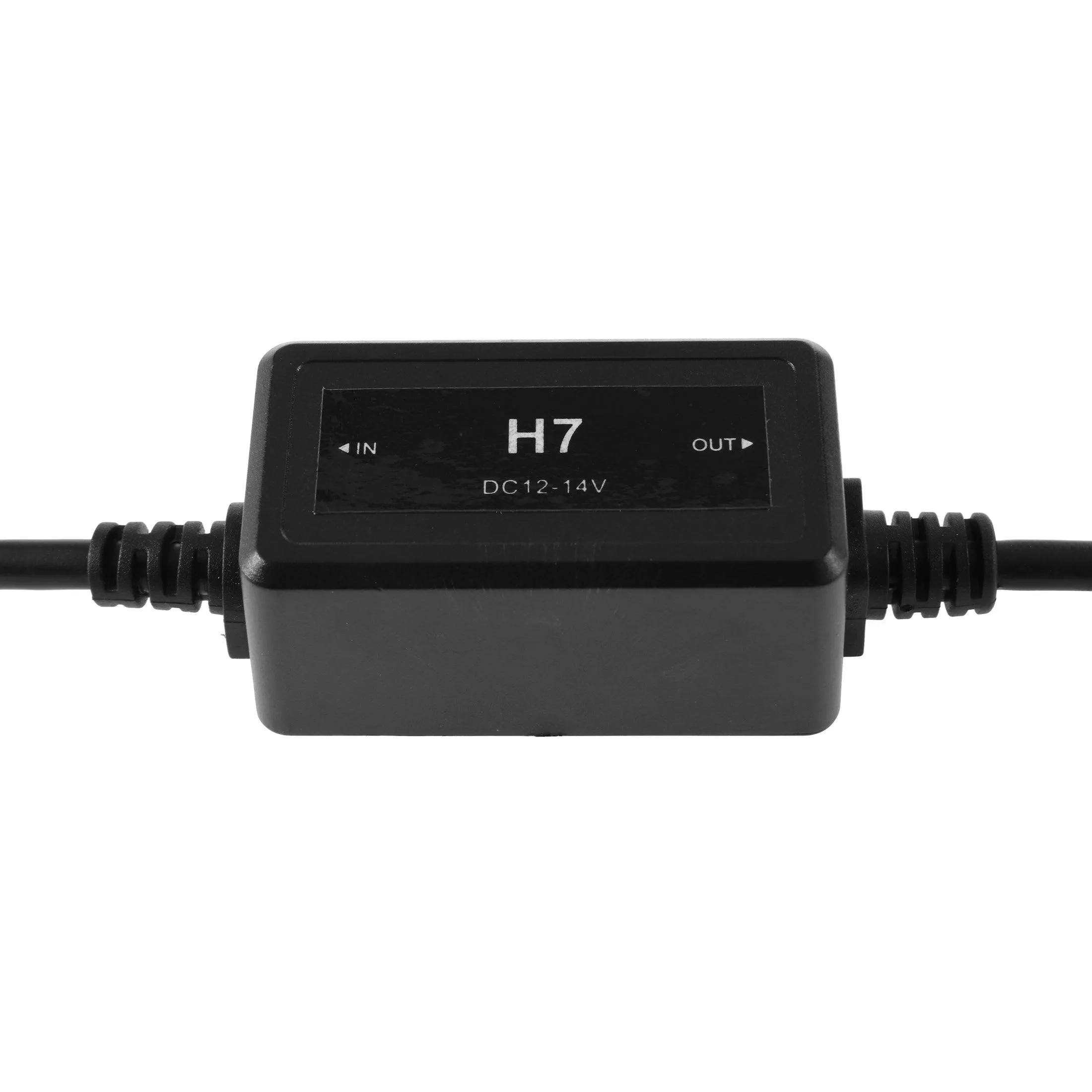 H7 C10-MODEL Enhanced LED Headlight Bulbs Canbus Decoder Anti-Flicker Hyper Flash No Warning Harness Resistor Conversion Kit 2pcs/set