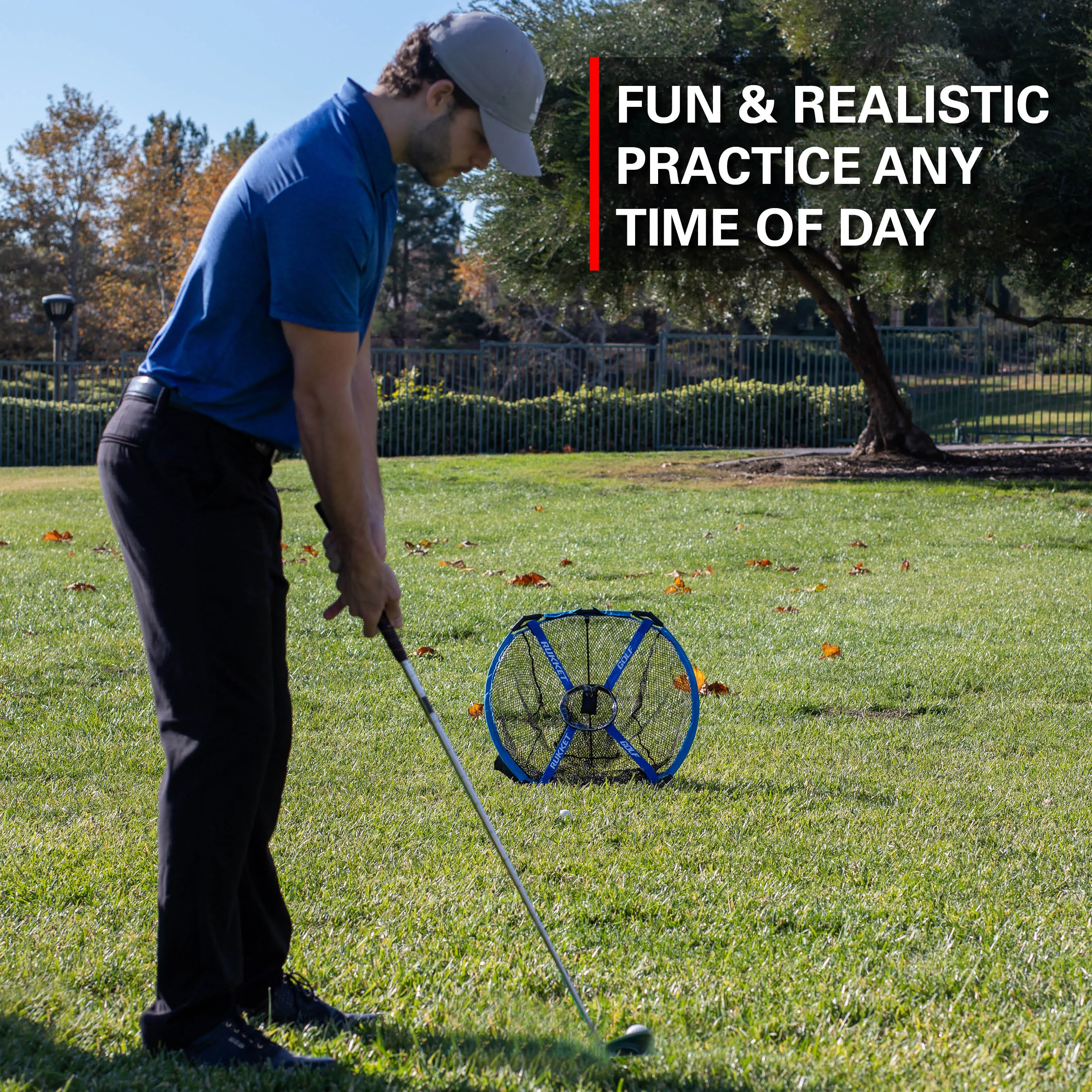 Haack Pro Light-Up Chipping Net with 6 Tru-Spin Glow-in-the-Dark Practice Balls