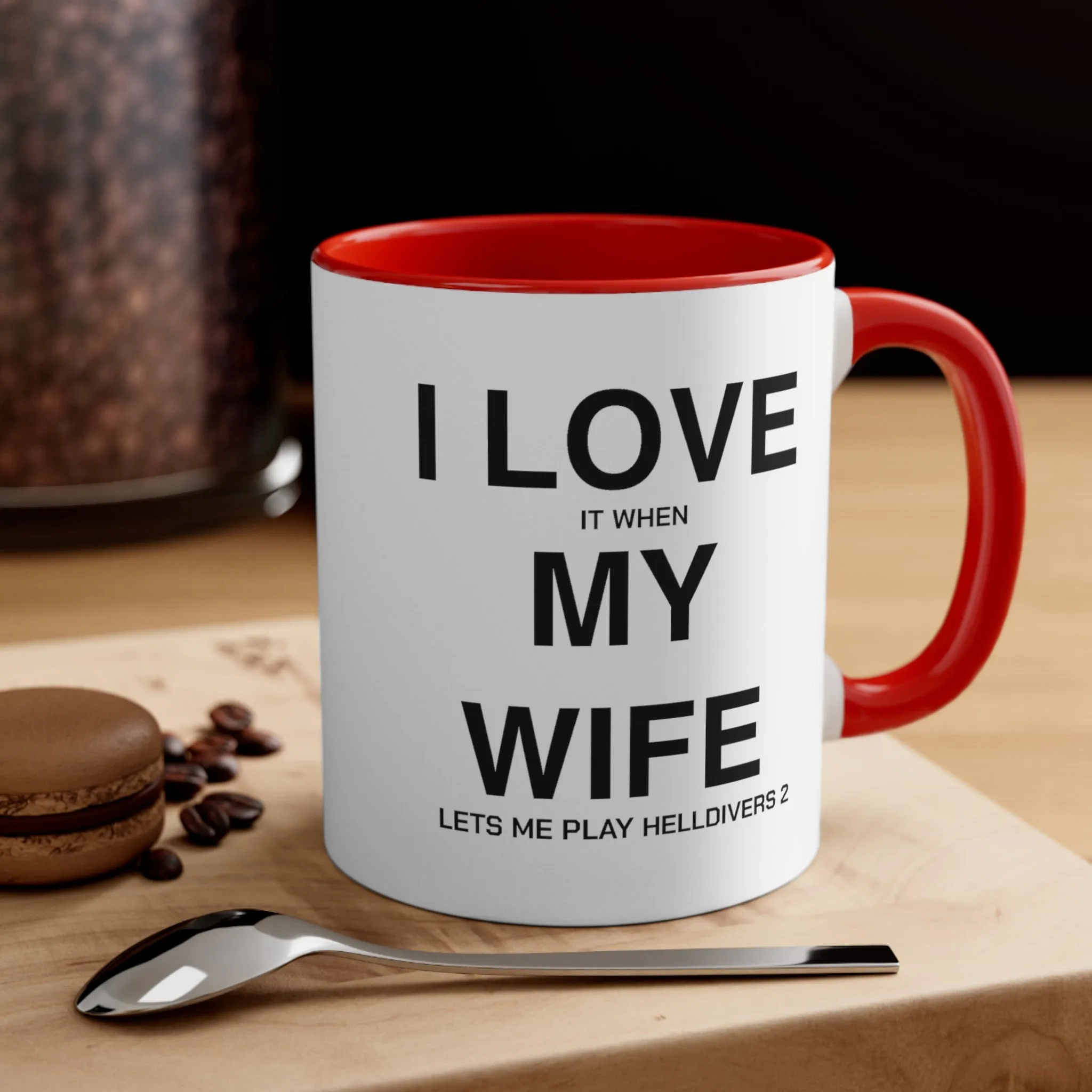 Helldivers 2 Wife Coffee Mug, 11oz I Love It When My Wife Let Me Play Helldivers 2 Gift For Husband Funny Joke Comedy Helldivers Cup Humor Humour