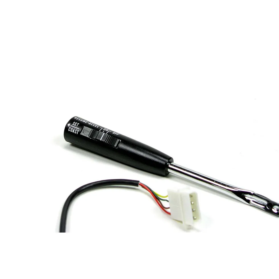 ididit Rostra Cruise Control Steering Column Lever - Button/Slider - Steel/Plastic - Black/Nickel Plated Kit