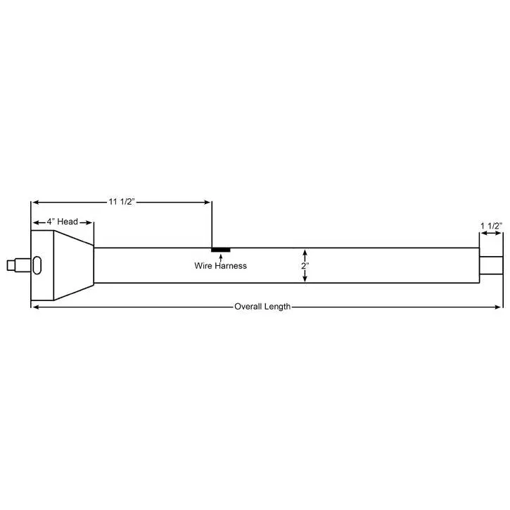 ididit Straight Steering Column - 2" Tube - 28" Length - Turn Signal - Steel - Universal