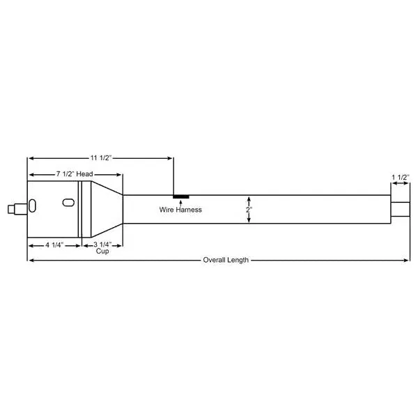ididit Tilt Steering Column 2" Tube 16" Length Hazard/Turn Signal - Steel