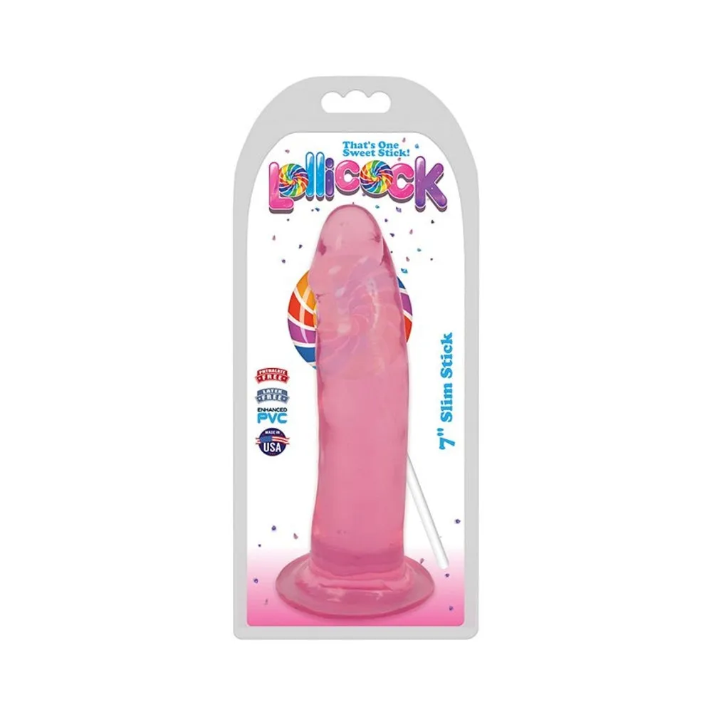 Lollicock 7 inches Slim Stick Dildo with Suction Cup